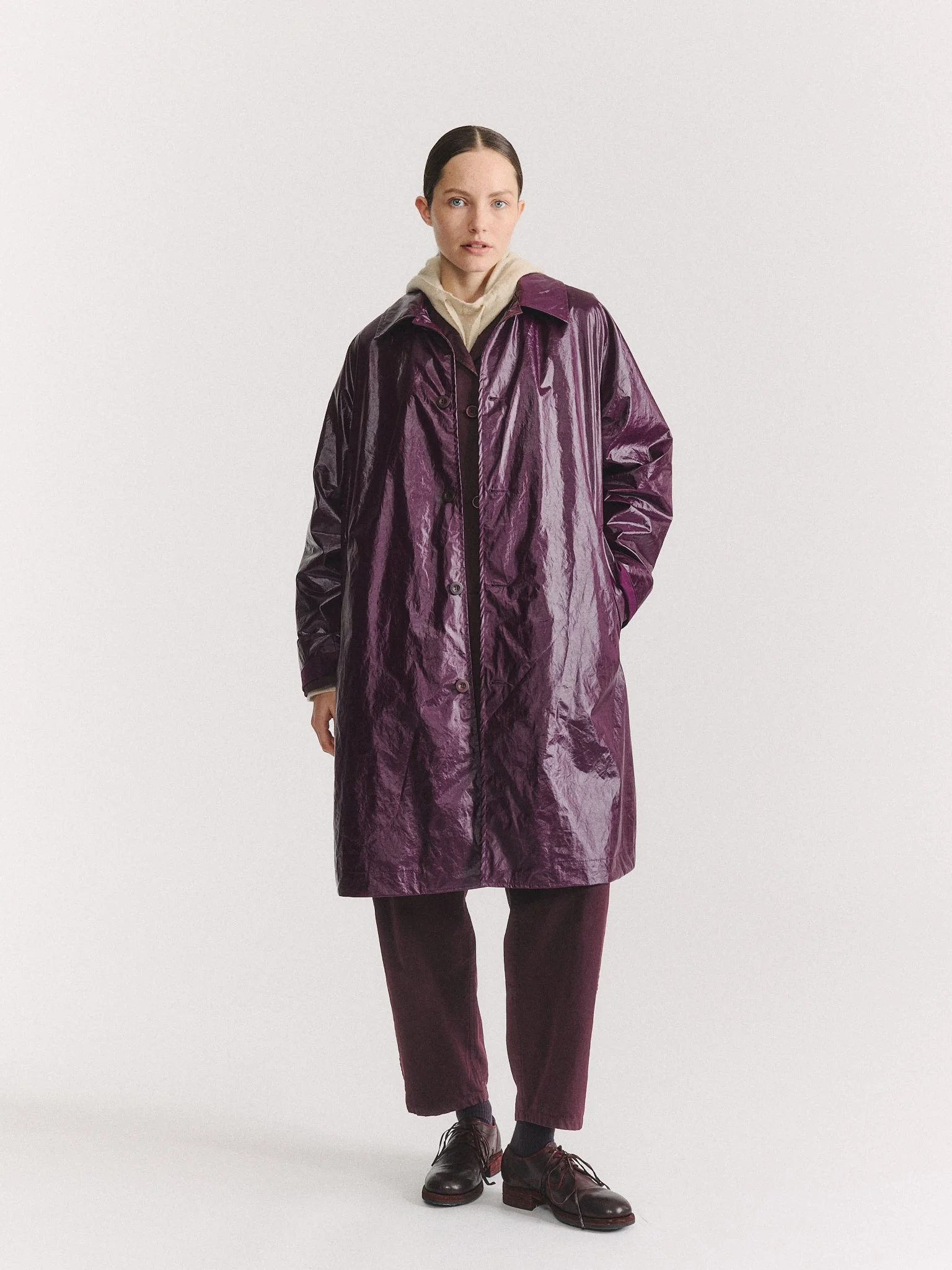PECHE COAT - RAIN - BLACKBERRY - 1