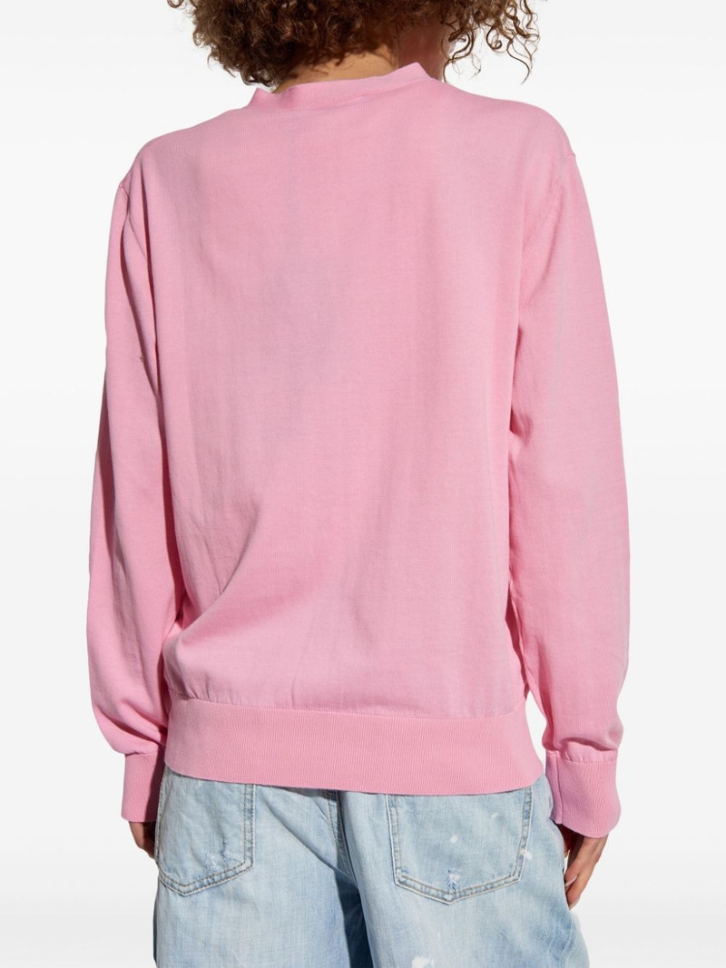 logo patch V-neck cardigan 4