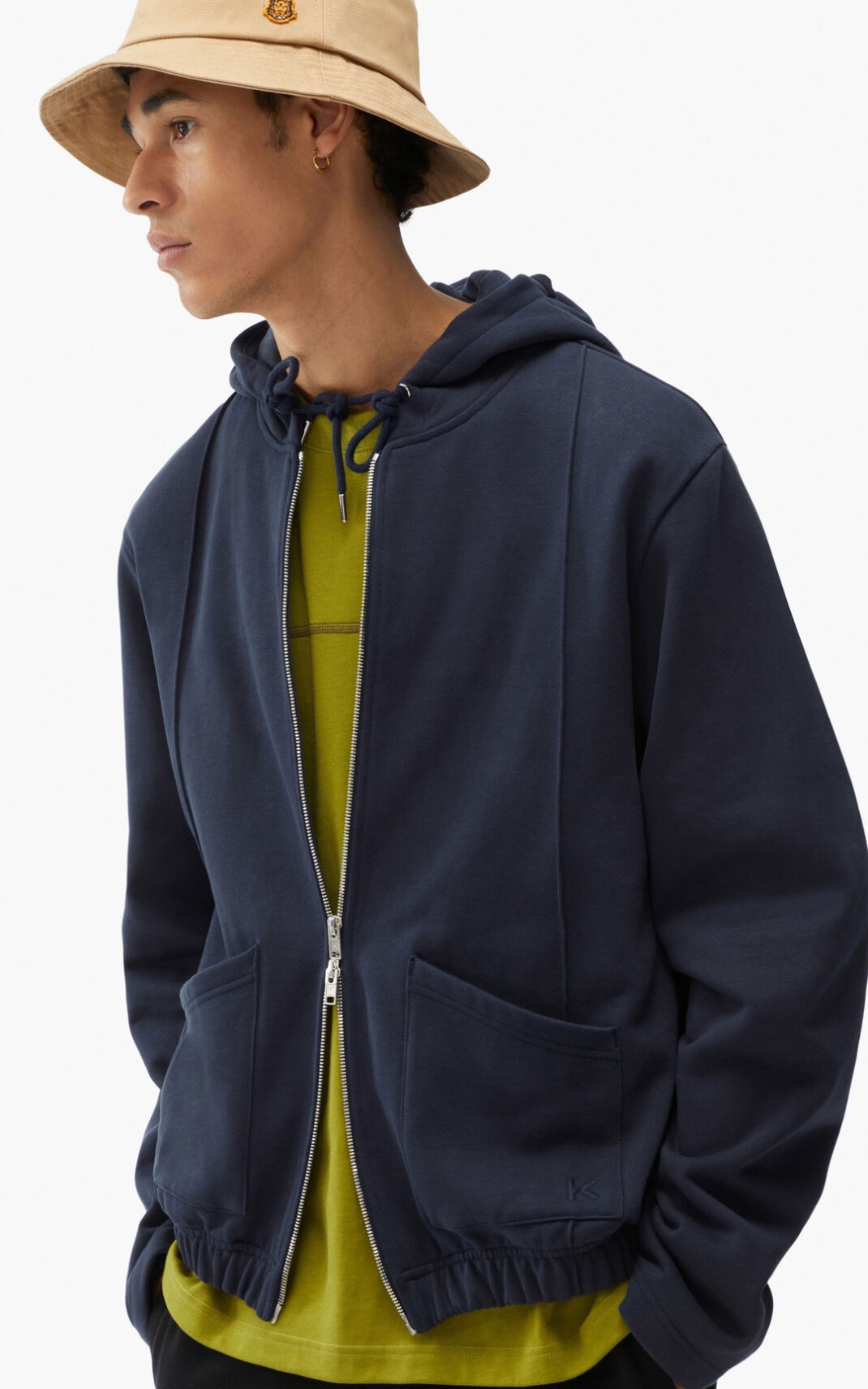 Hoodie sweatshirt with zip - 2