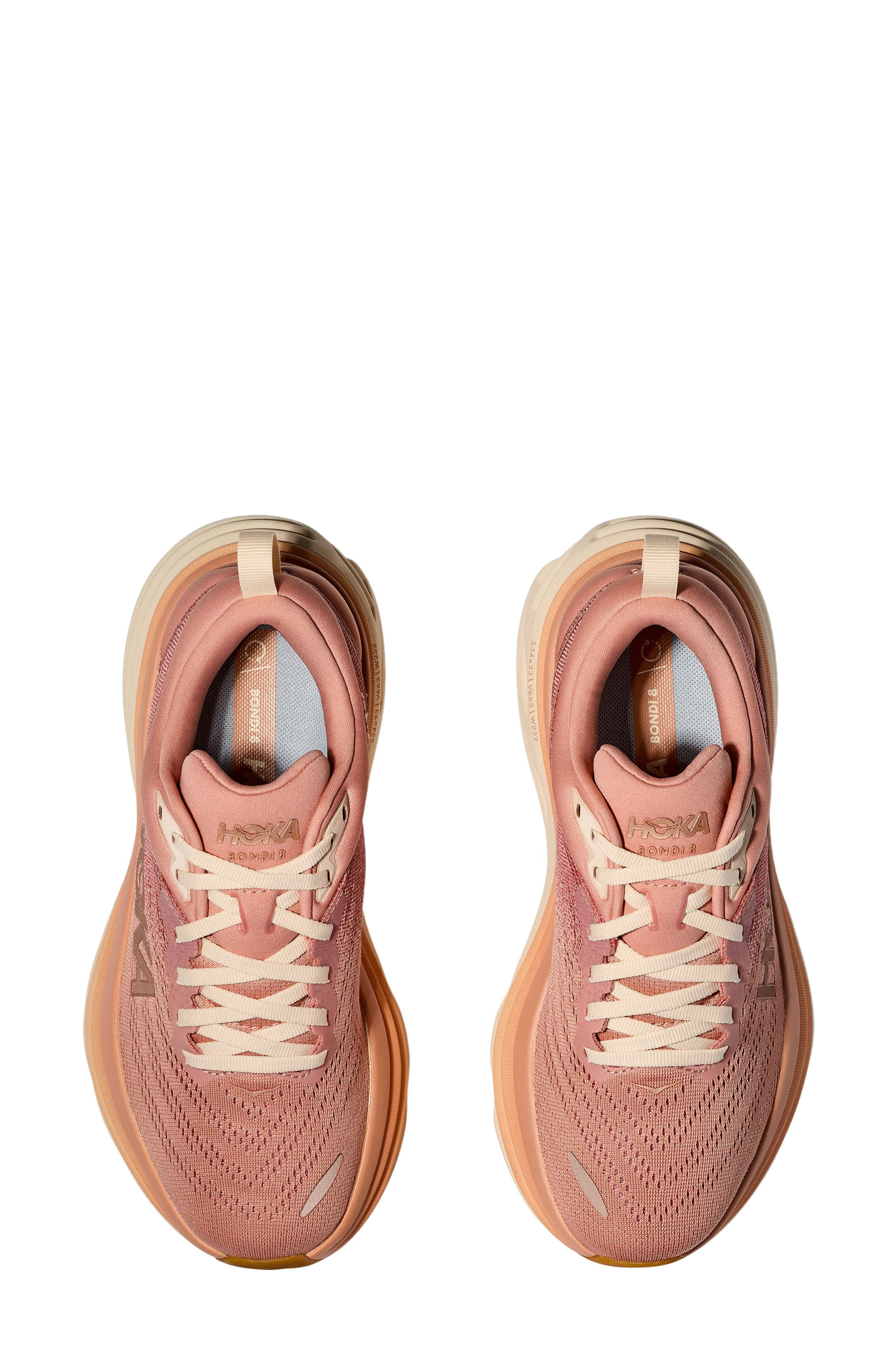HOKA Bondi 8 Running Shoe in Sandstone /Cream at Nordstrom - 3