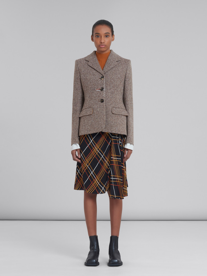 Marni BROWN WOOL TWEED BLAZER outlook