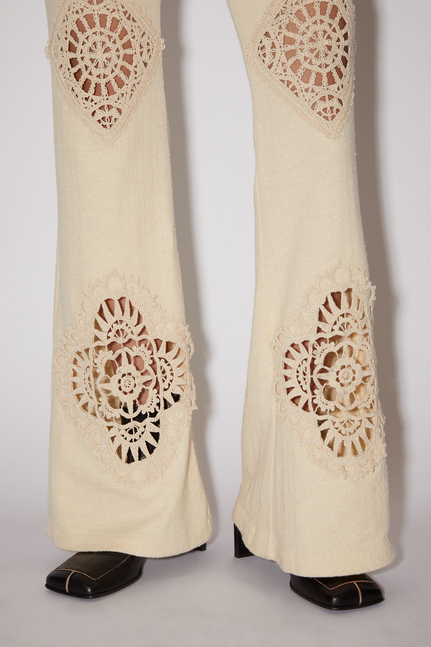 Crochet trousers - Ecru beige - 6