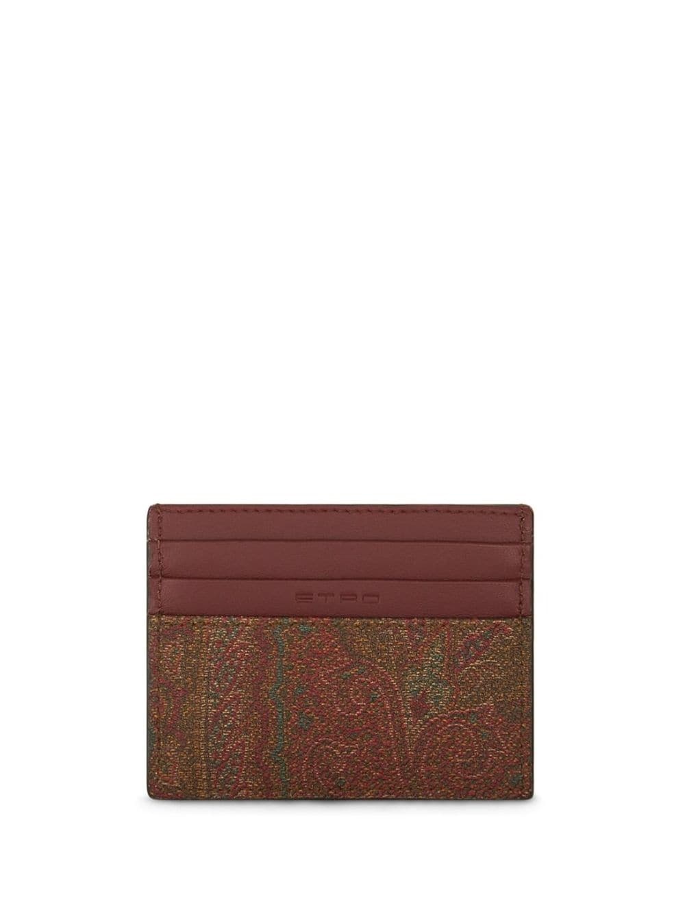 Pegaso-motif paisley-print cardholder - 2