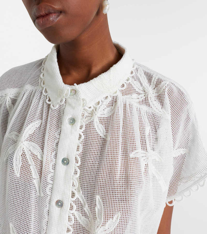 Embroidered cotton shirt 4
