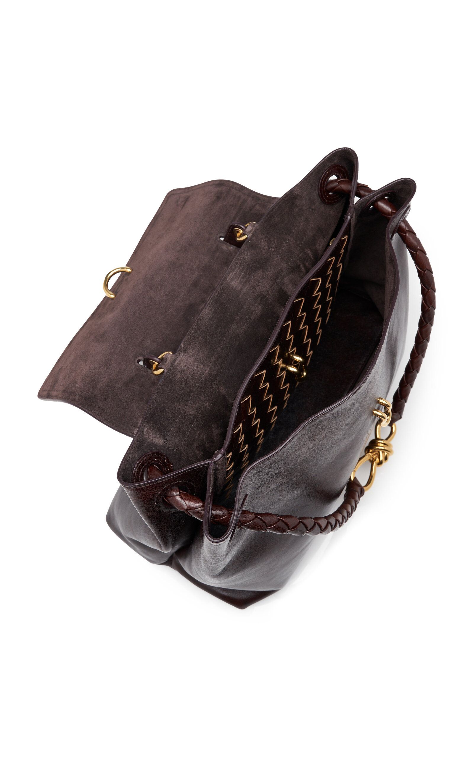 Ciao Ciao Distressed Leather Top Handle Bag brown - 8