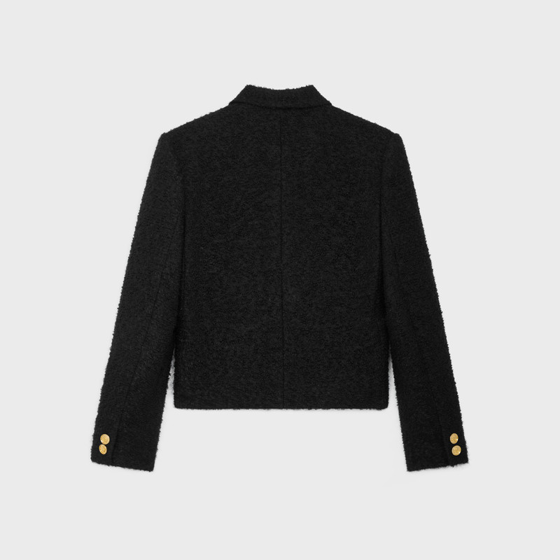 CELINE saint germain jacket in bouclette natté outlook