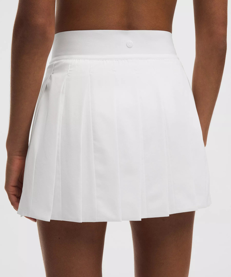 Peek-A-Boo Pleat Mid-Rise Tennis Skirt 6