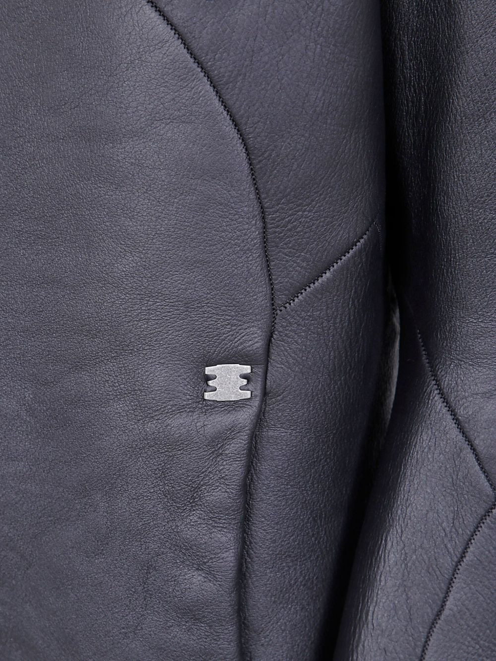 zip-front leather jacket - 3