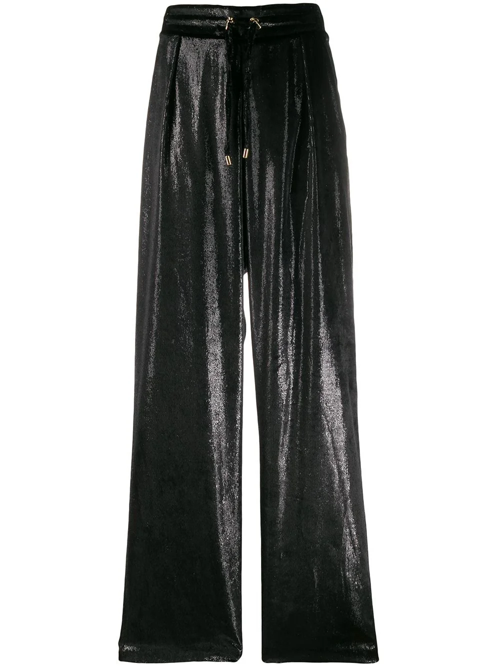 iridescent drawstring trousers - 1