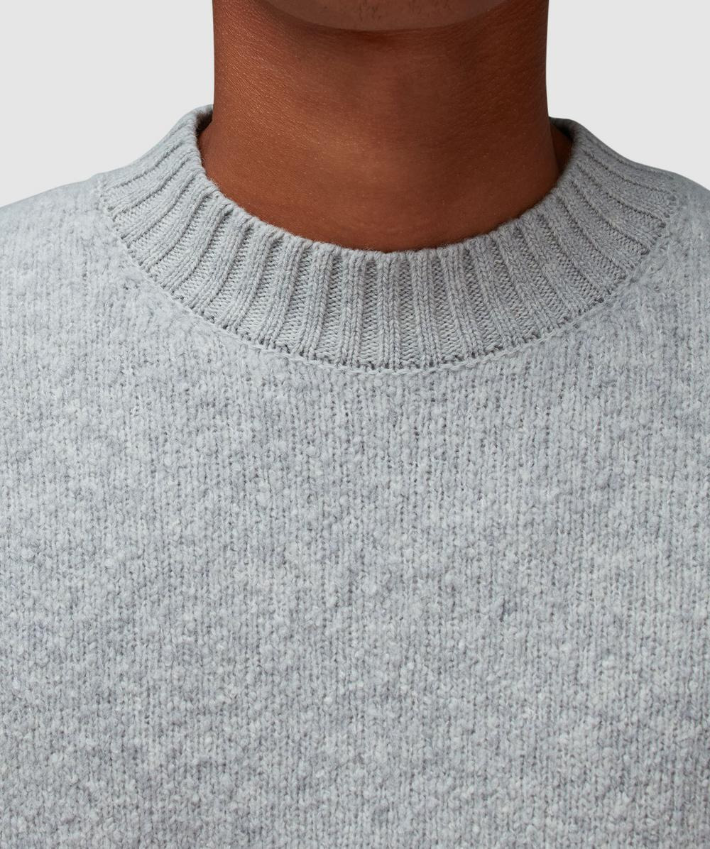 Contrasting melange sweater - 4