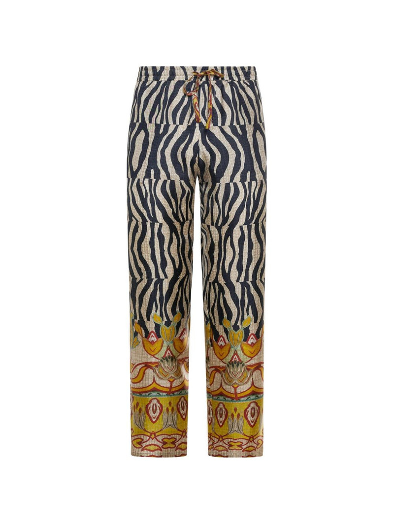 Aloe zebra-print trousers 1