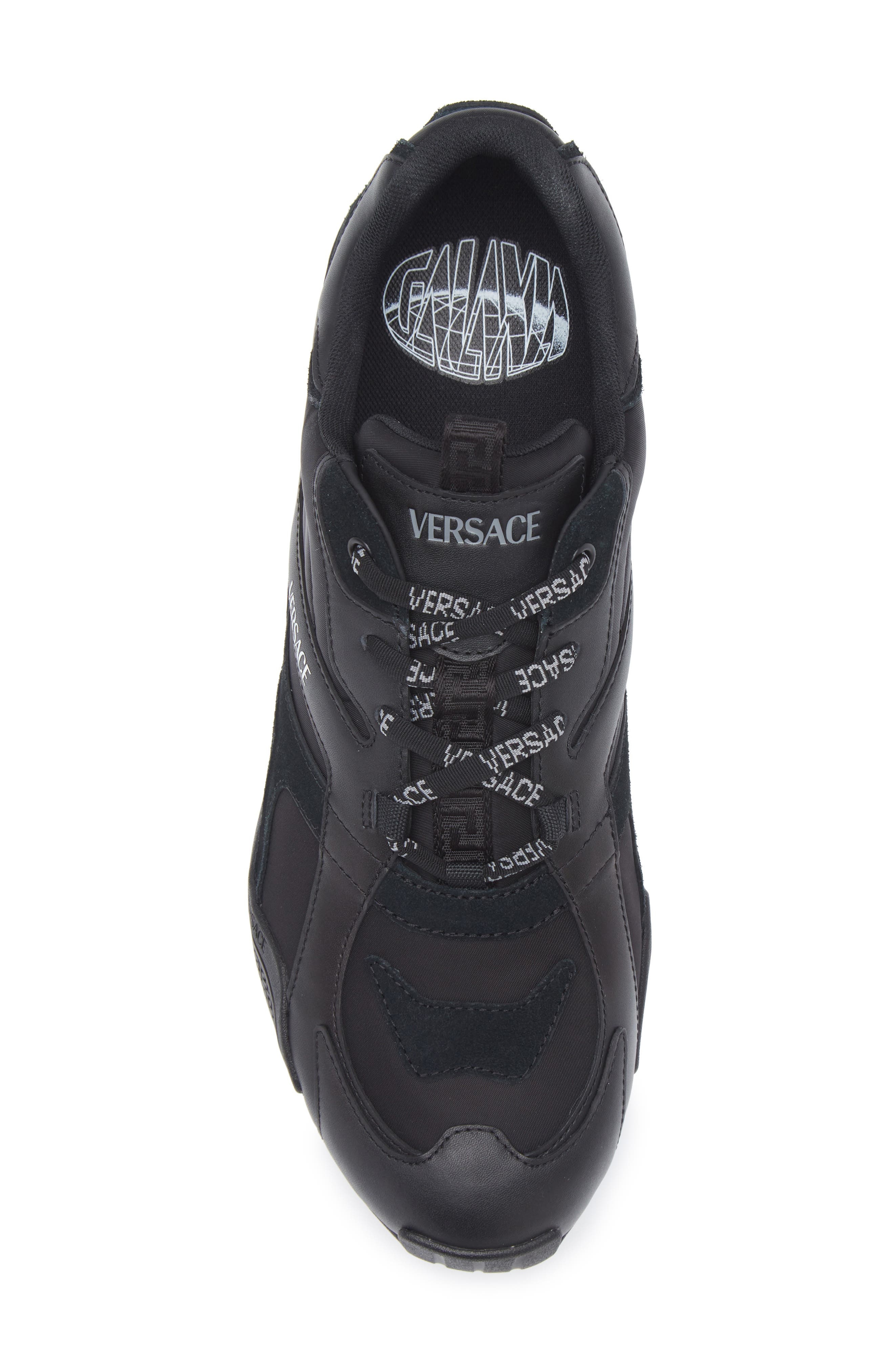 Versace Logo Sneaker in Black at Nordstrom - 5