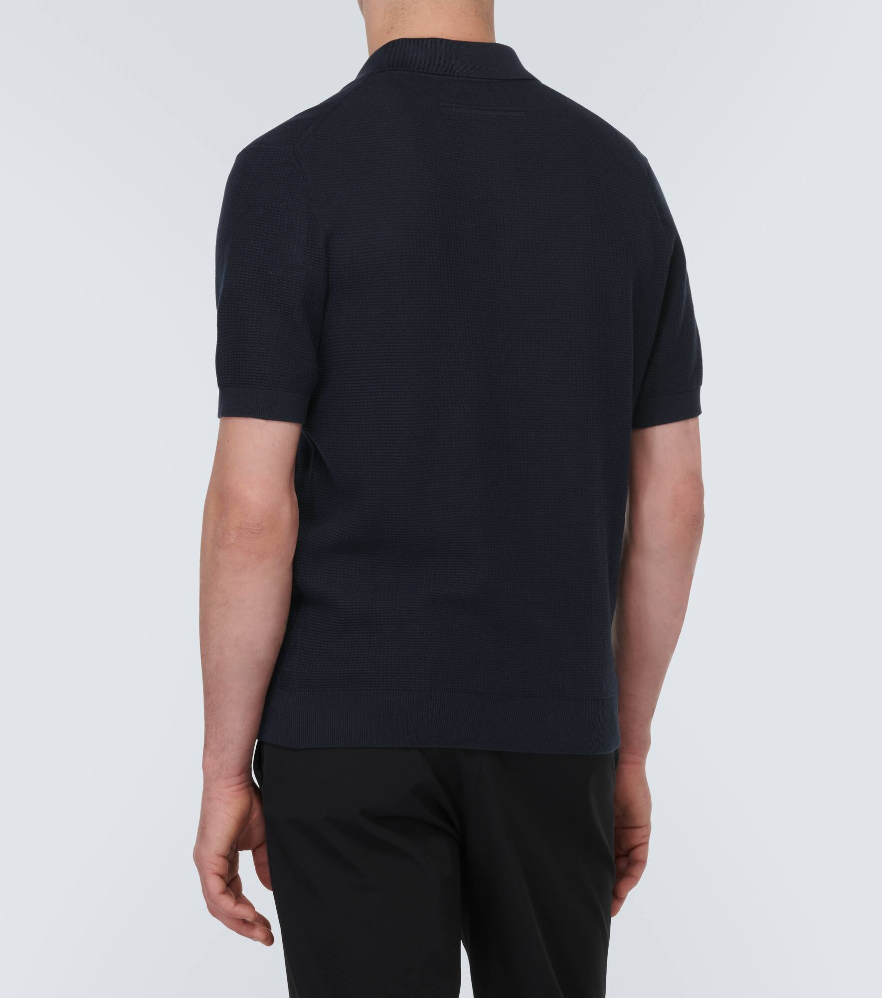 Cotton piqué polo shirt - 4