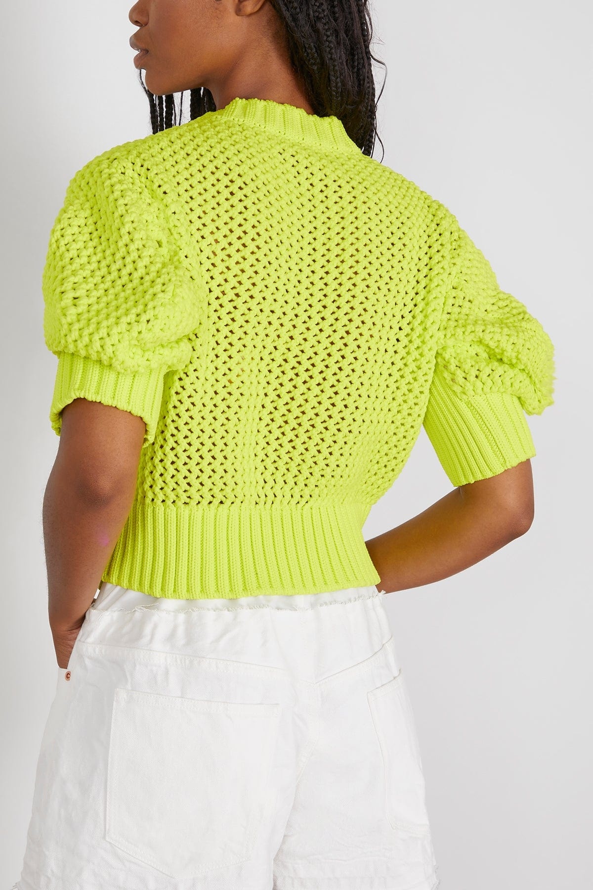 Knit Pullover in Yellow - 4