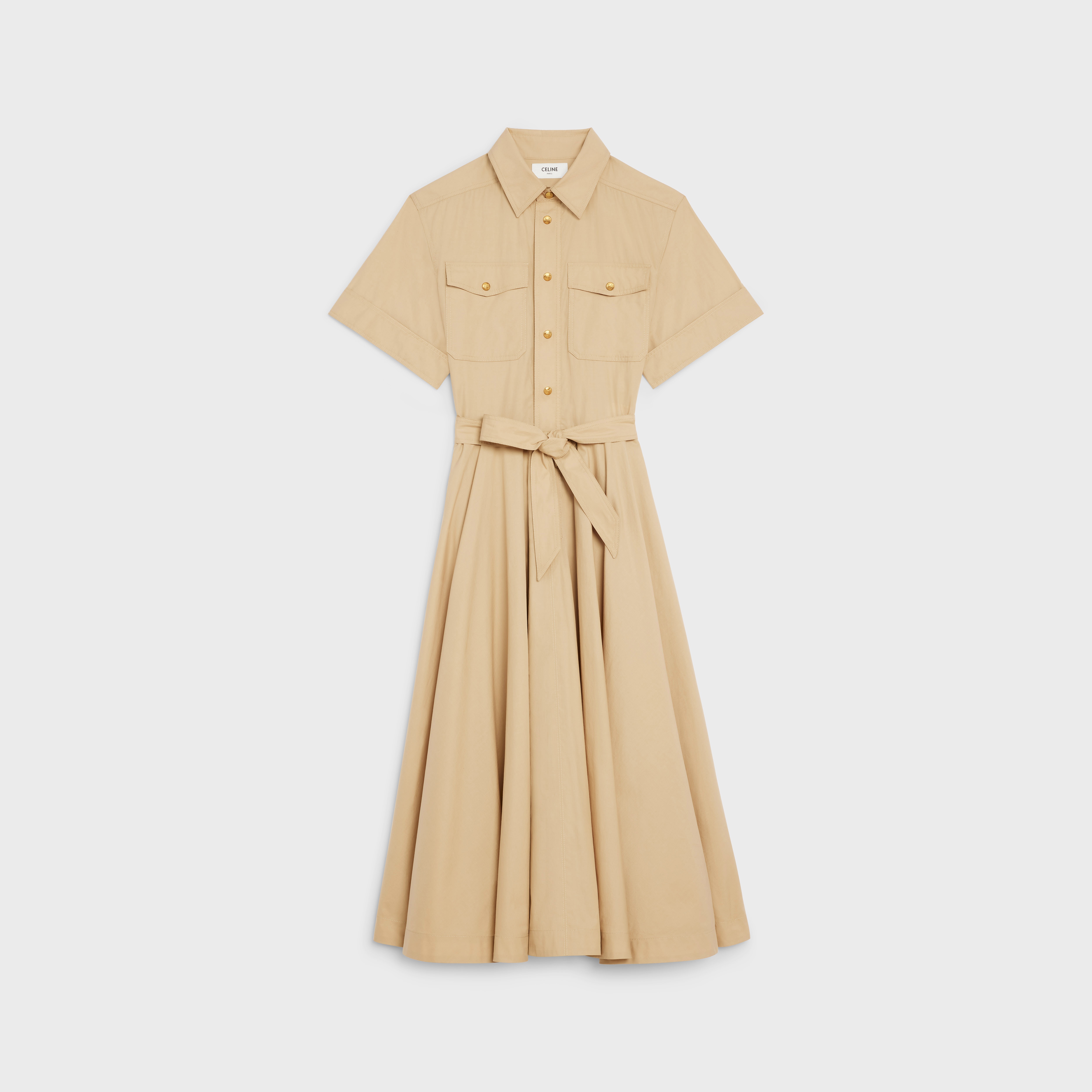 SHIRT DRESS IN LIGHTWEIGHT COTTON - 1