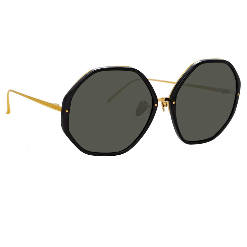 THE ALONA | OVERSIZED SUNGLASSES IN BLACK FRAME (C1) - 3