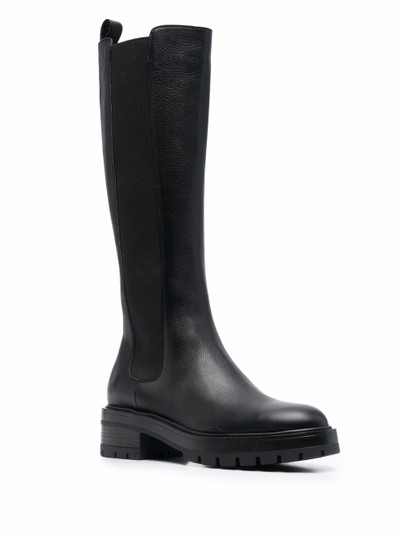 AQUAZZURA mid-calf leather boots outlook