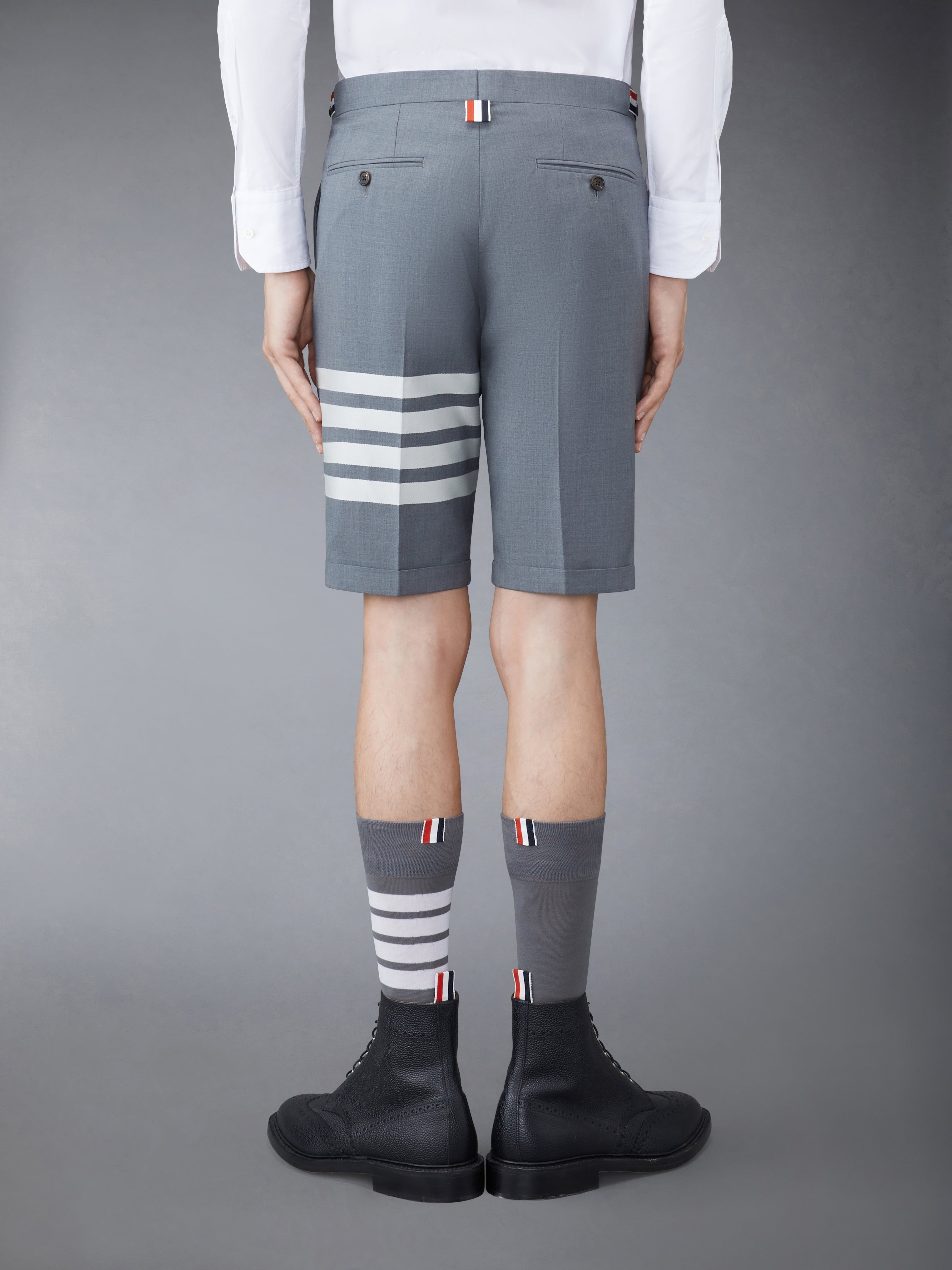 PLAIN WEAVE 4-BAR LOW RISE SHORTS - 3