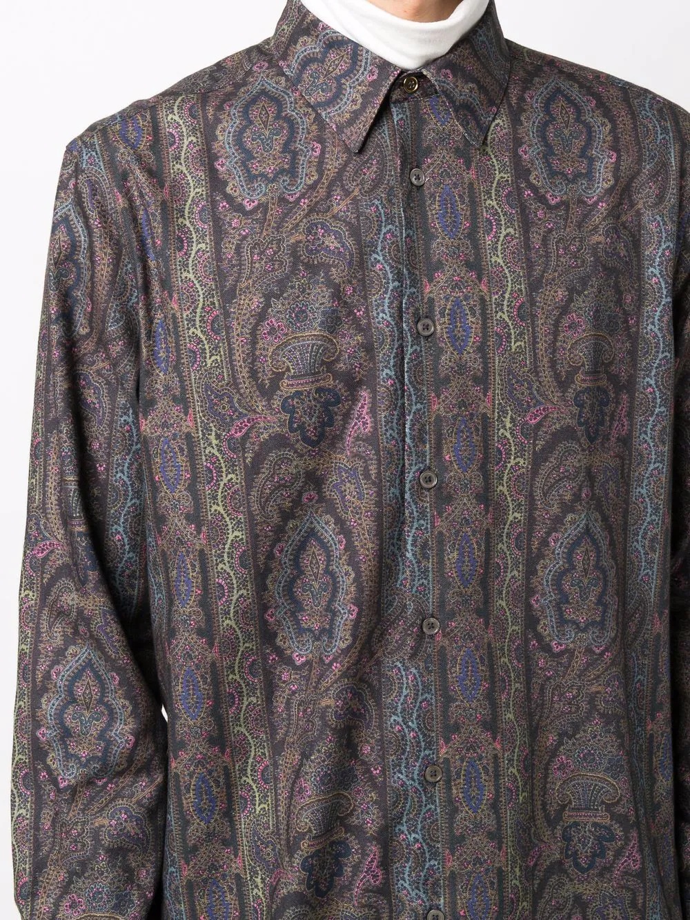 paisley-print shirt - 5