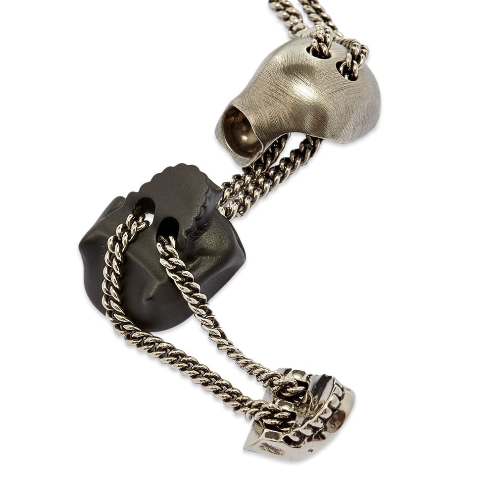 Alexander McQueen Stacked Fragment Skull Necklace - 4