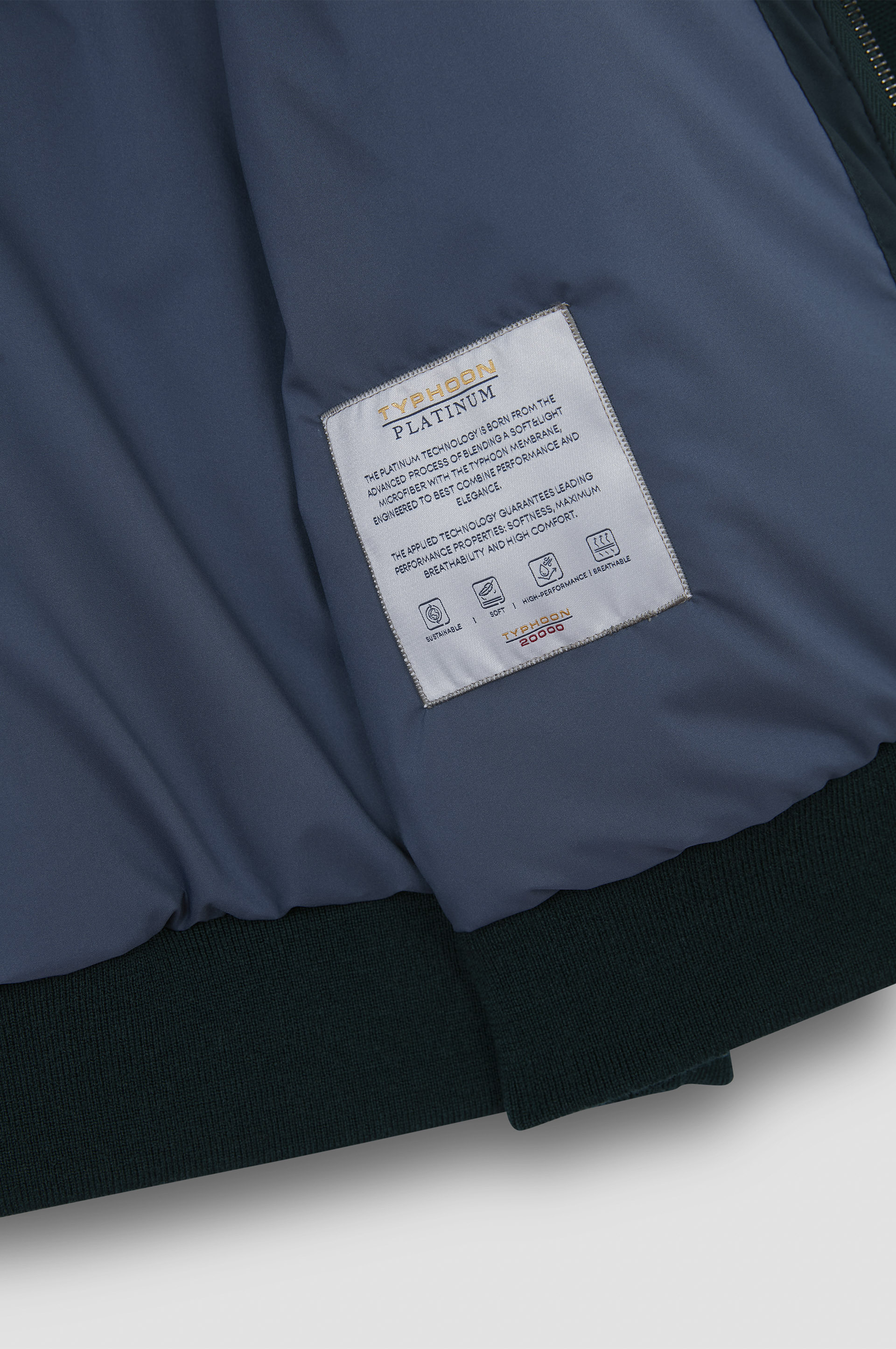 HYBRID ZIP-UP SWEATER IN SOFT COOL TOUCH WOOL AND TYPHOON® PLATINUM - 7