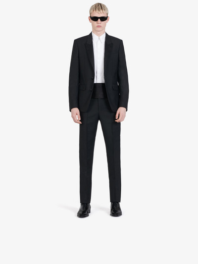 Givenchy Slim fit tuxedo suit in wool and mohair with satin collar outlook