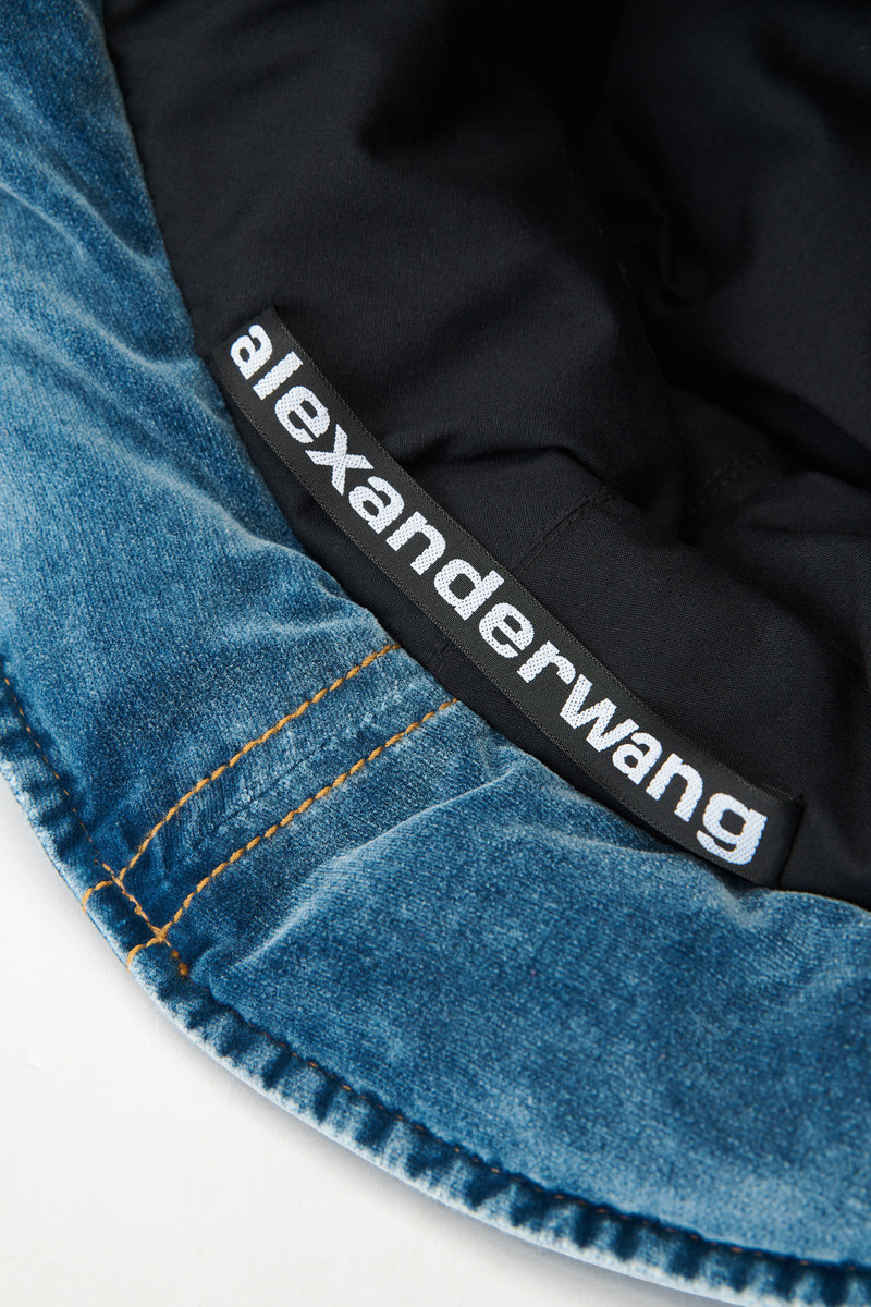 down bucket hat in cotton velvet 3