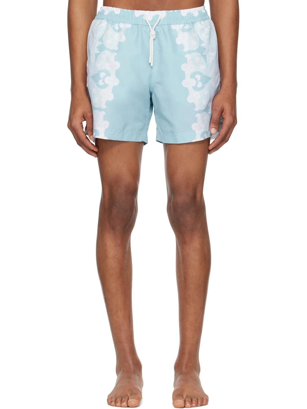 Blue Paradise Floral Classic Swim Shorts - 1