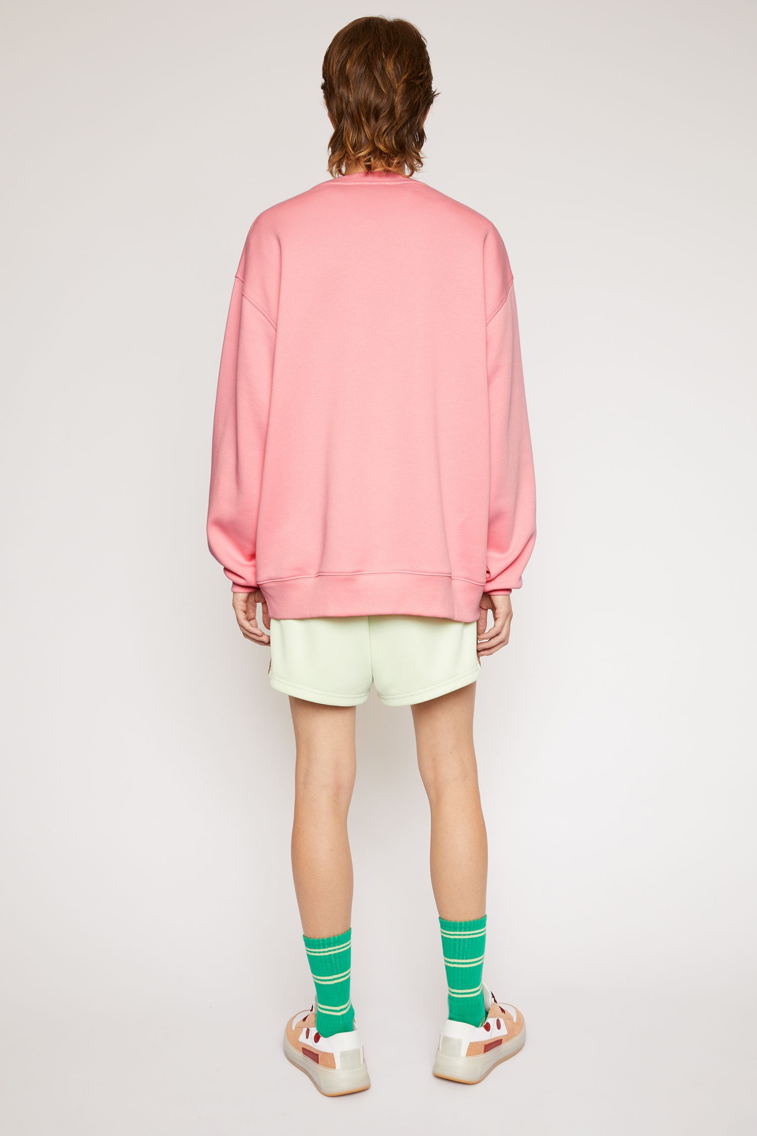 Crew neck sweatshirt blush pink - 3