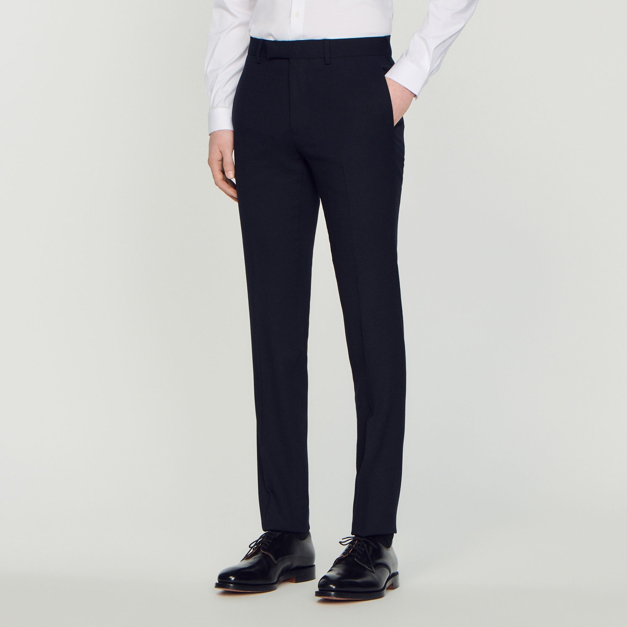 WOOL SUIT PANTS - 4