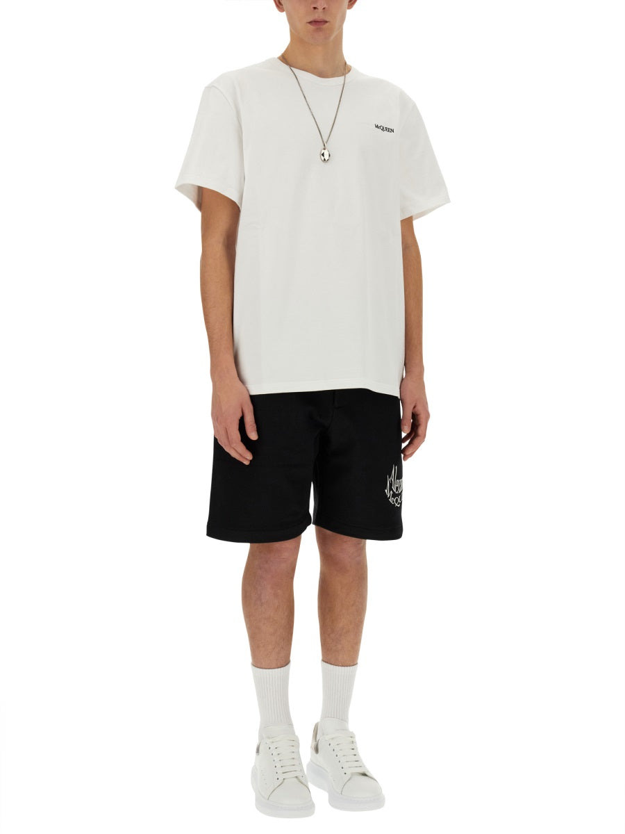 Alexander Mcqueen Men Bermuda With Logo - 2