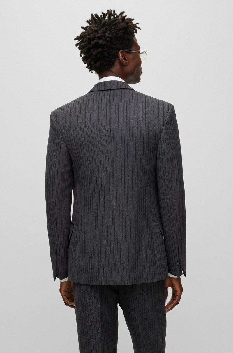 BOSS TWO-PIECE REGULAR-FIT SUIT IN STRIPED JERSEY outlook