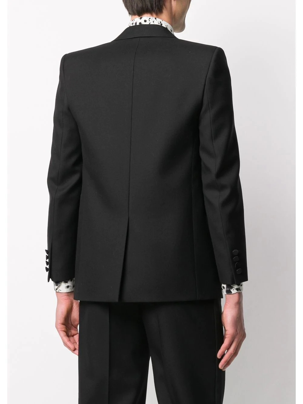 silk-trimmed tuxedo jacket - 4