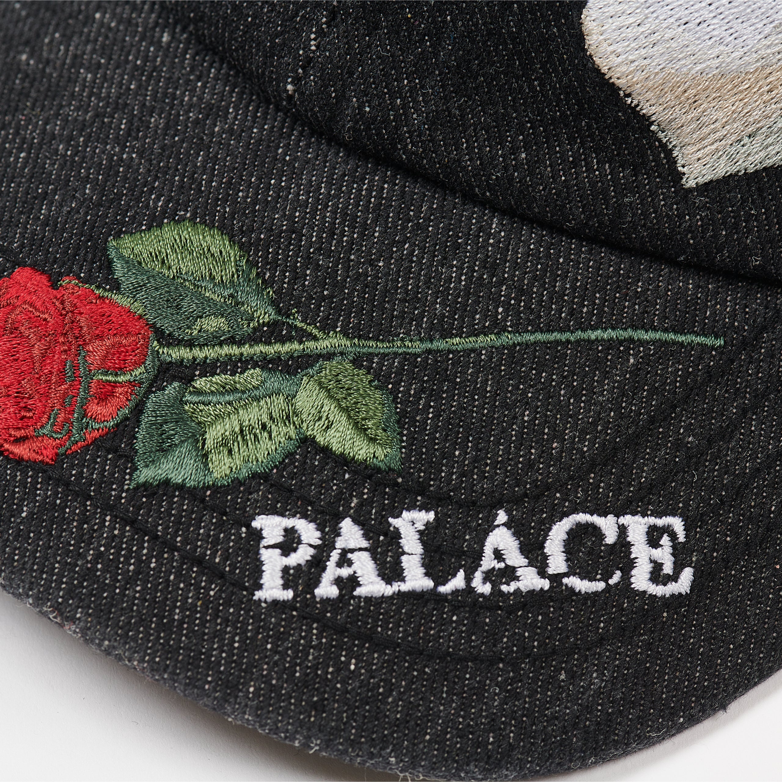 帽子 palace phantom of the opera 6 panel cap Palace Phantom Of The Opera 6 Panel Hat - Black Denim - NEW