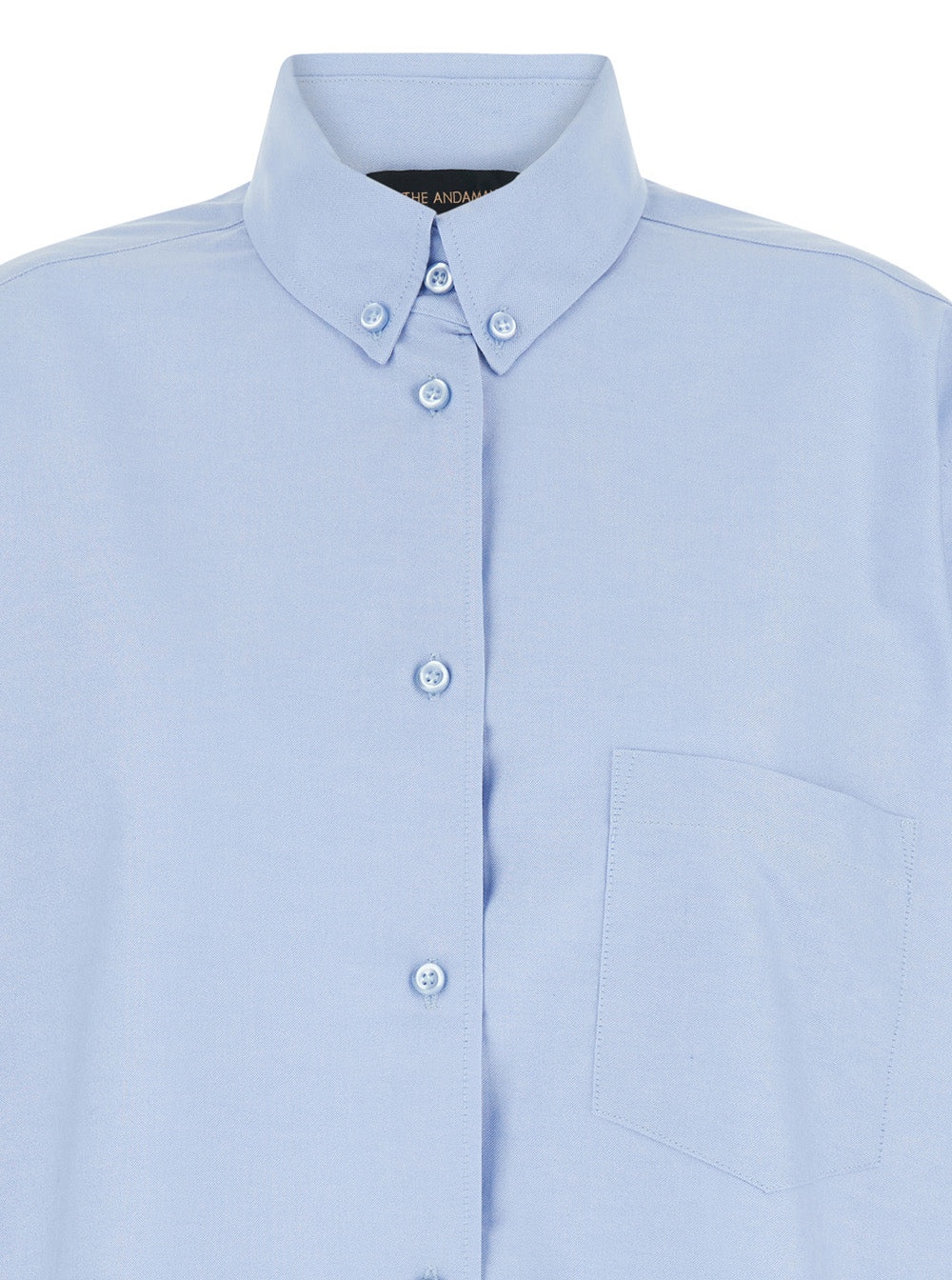 THE ANDAMANE - The Andamane Women Light Blue Shirt With Buttons In Cotton Blend Woman - 3