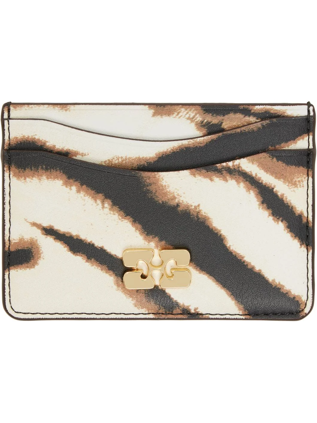 Off-White & Brown Bou Card Holder - 1