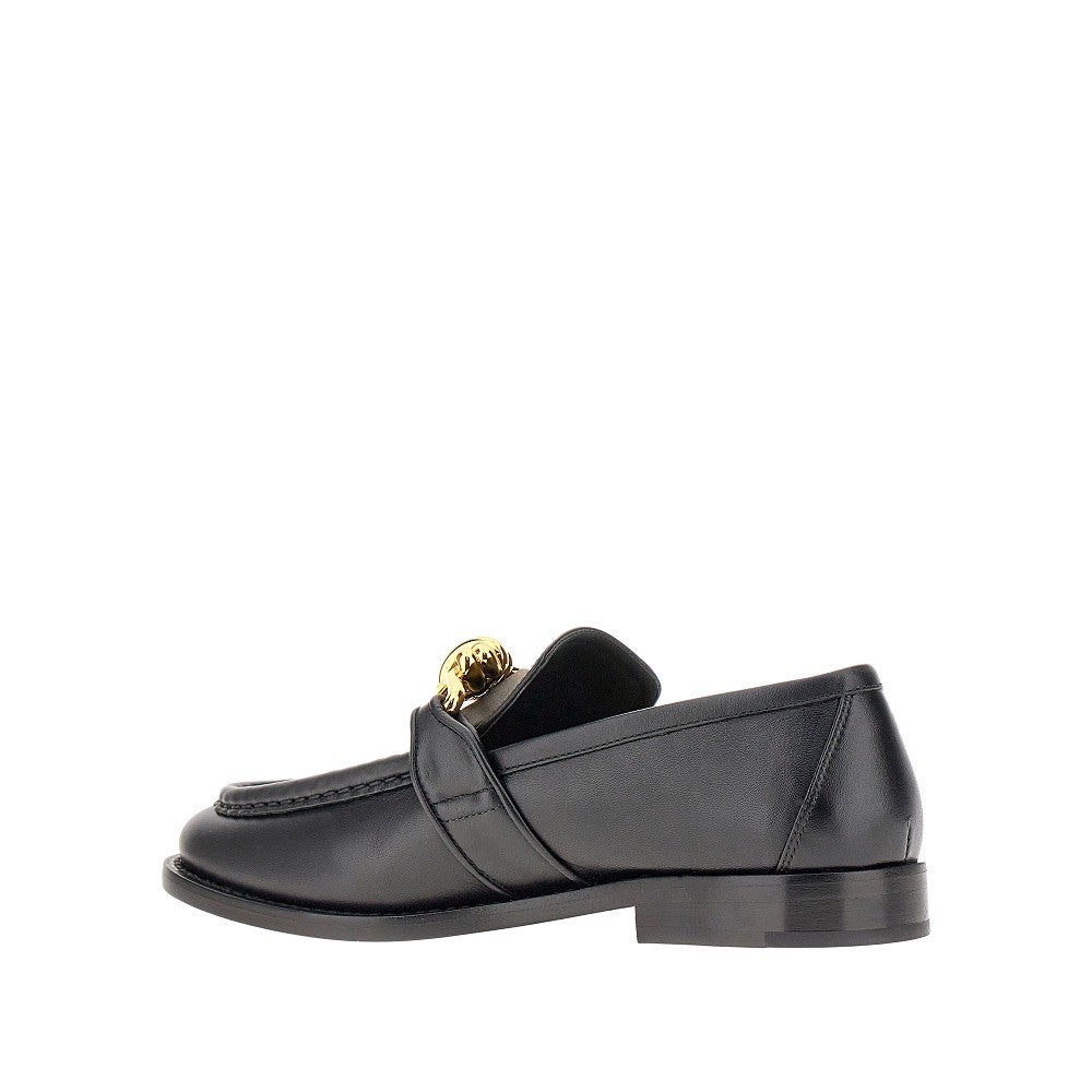 KNOT DETAIL LEATHER LOAFERS - 3