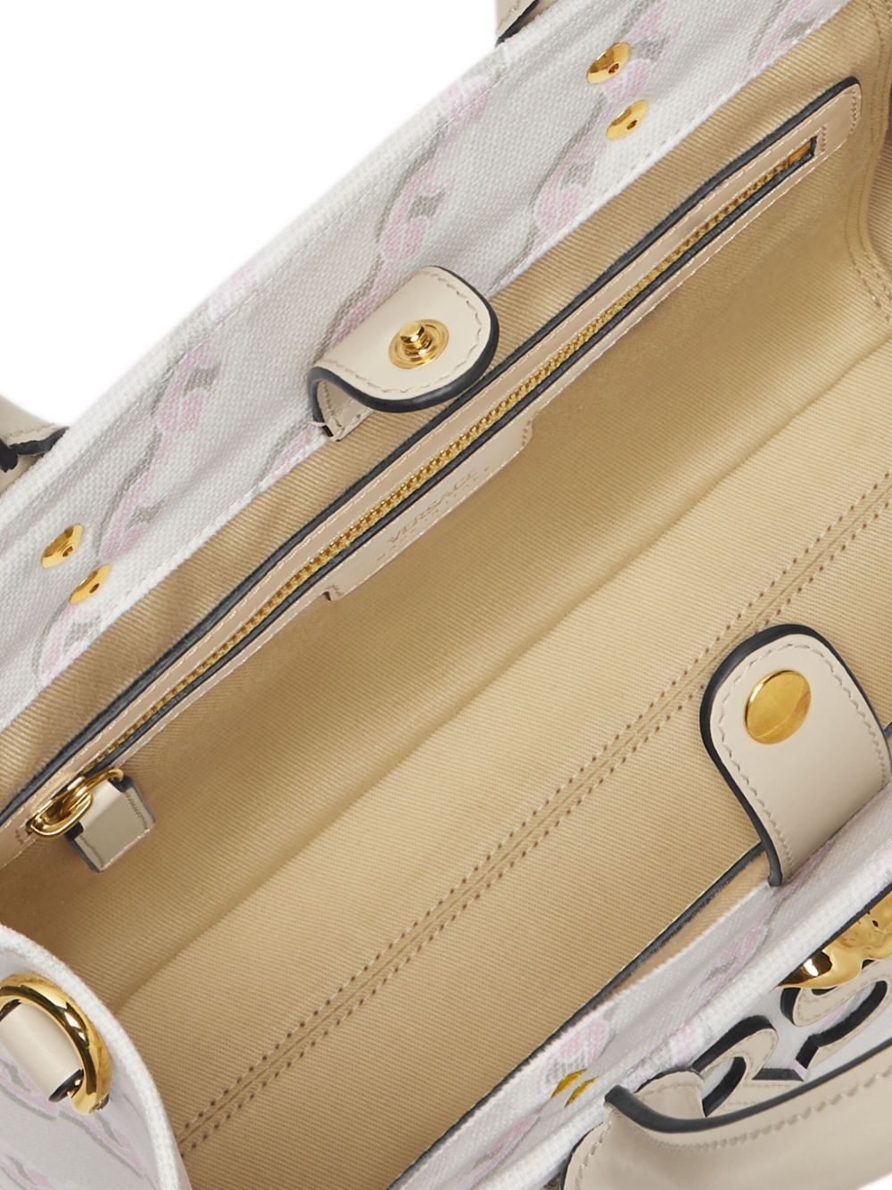 chain-stripes tote bag - 5