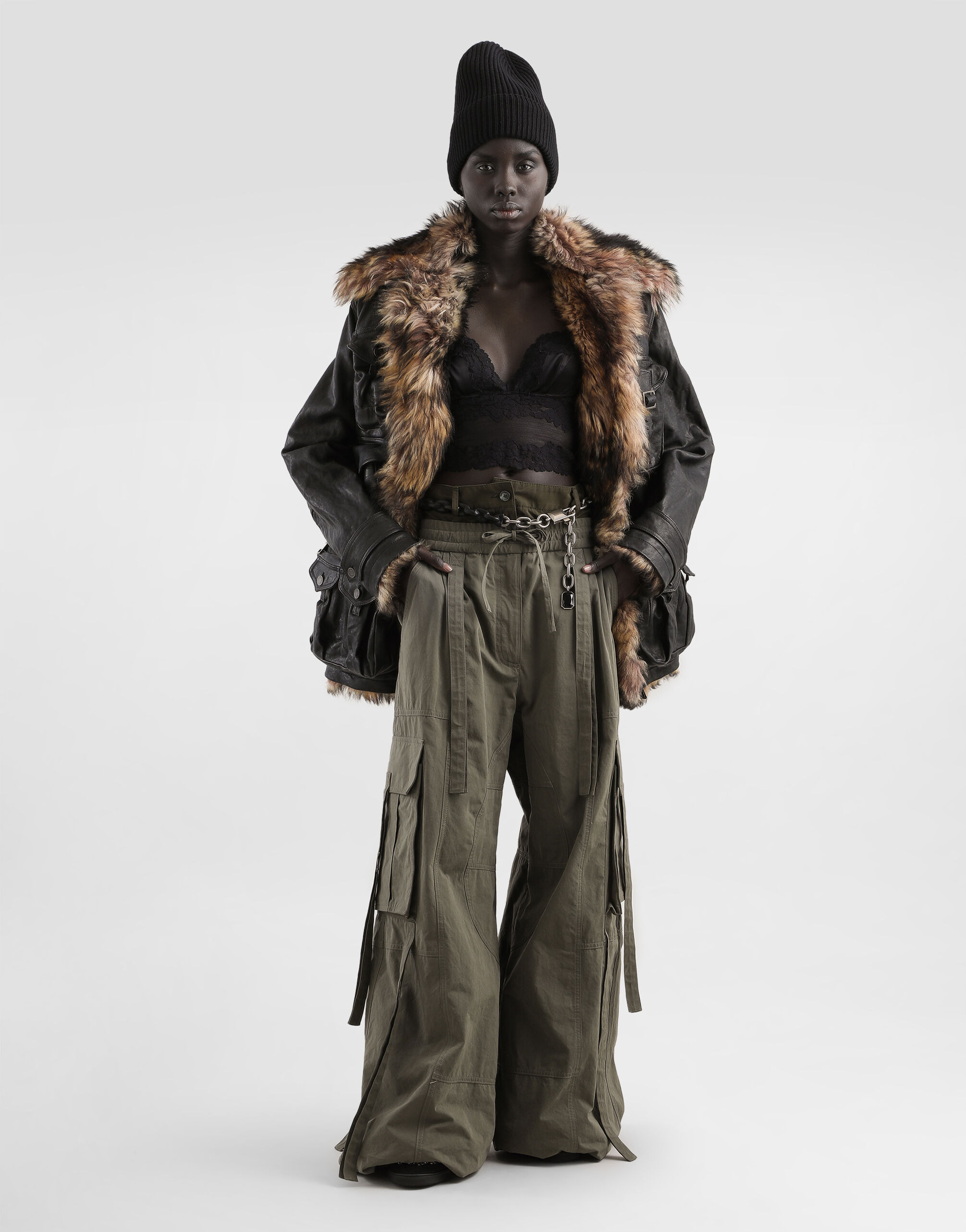 Waxed faille trousers - 2