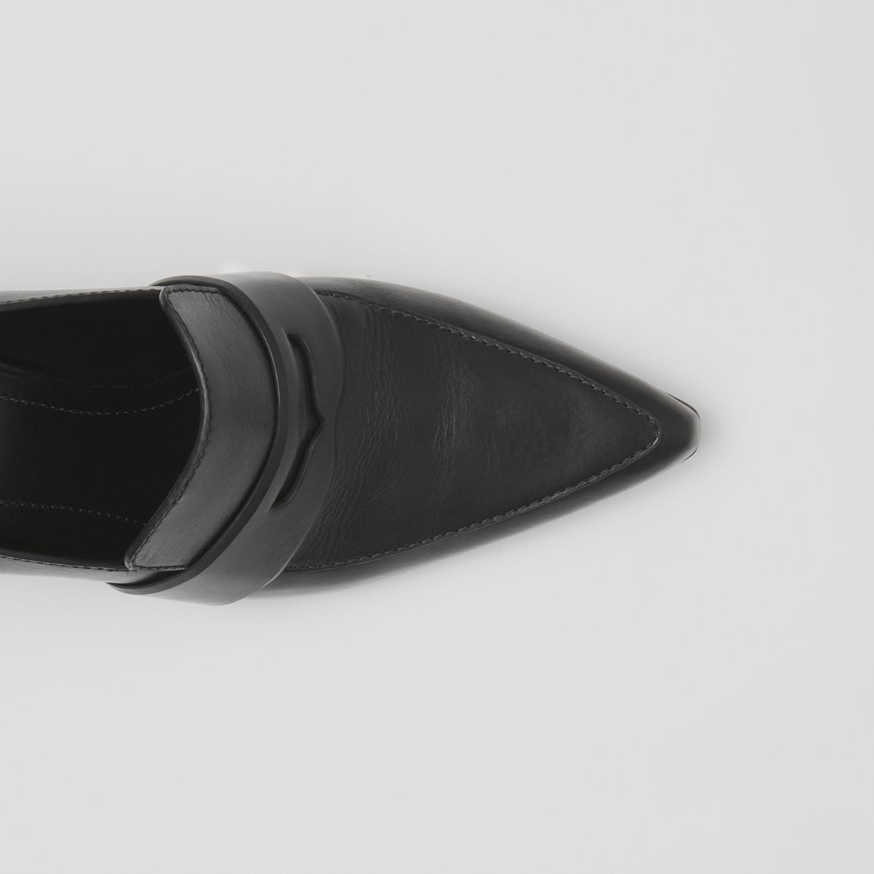 Leather Heeled Loafers - 3