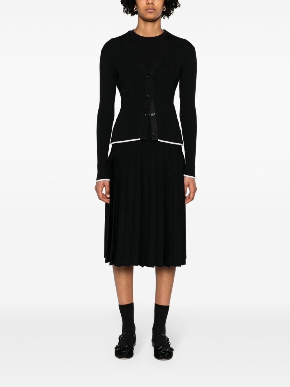 A-line pleated midi skirt - 2