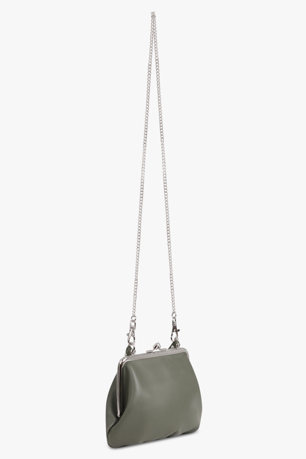 GRANNY FRAME EMBOSSED ORB PURSE | GREEN - 2