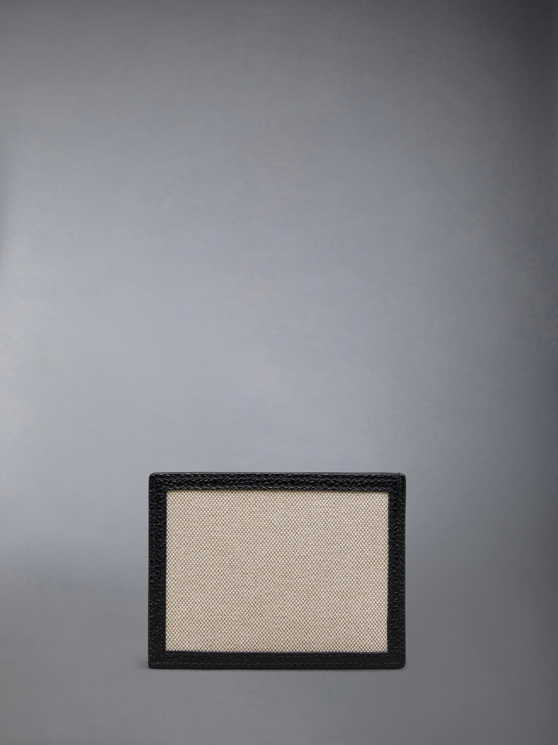 Thom Browne COTTON CANVAS NOTE CARD HOLDER outlook