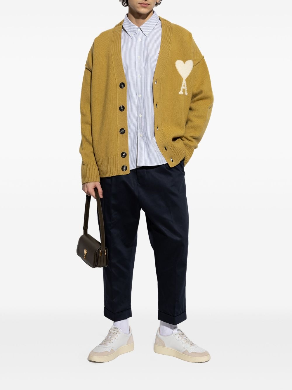 logo-embroidered cotton shirt - 2