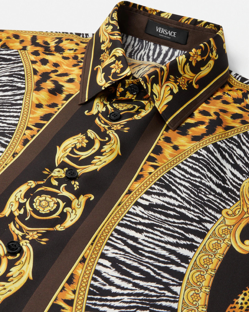 VERSACE Wild Cats Silk Shirt outlook