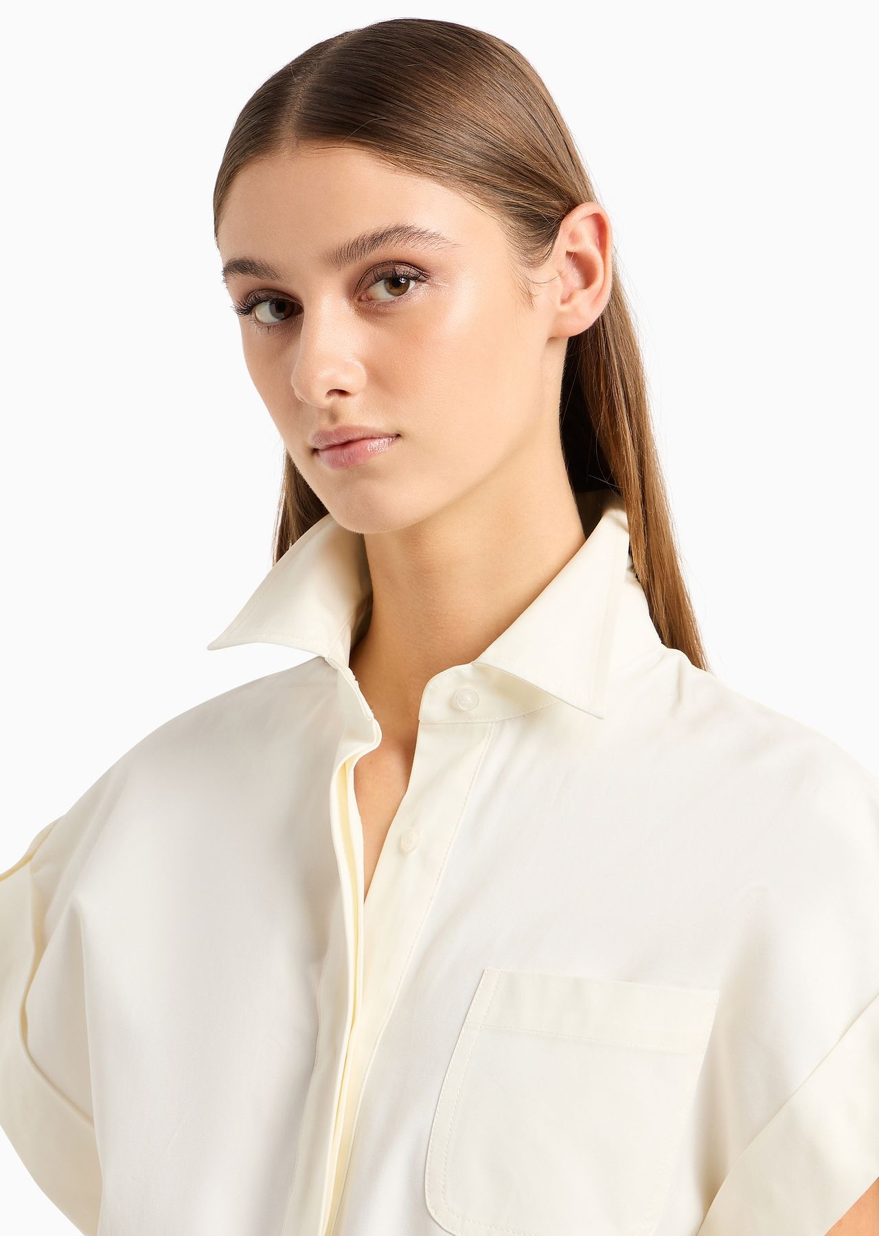 Pima cotton gabardine short jumpsuit - 5