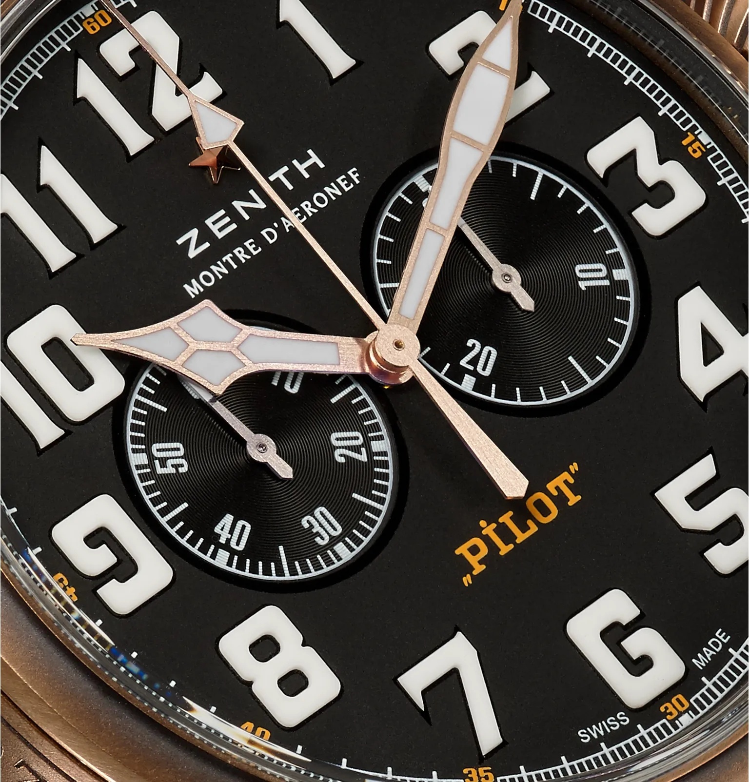 Pilot Type 20 Extra Special Automatic Chronograph 45mm Bronze and Nubuck Watch, Ref. No. 29.2430.406 - 6