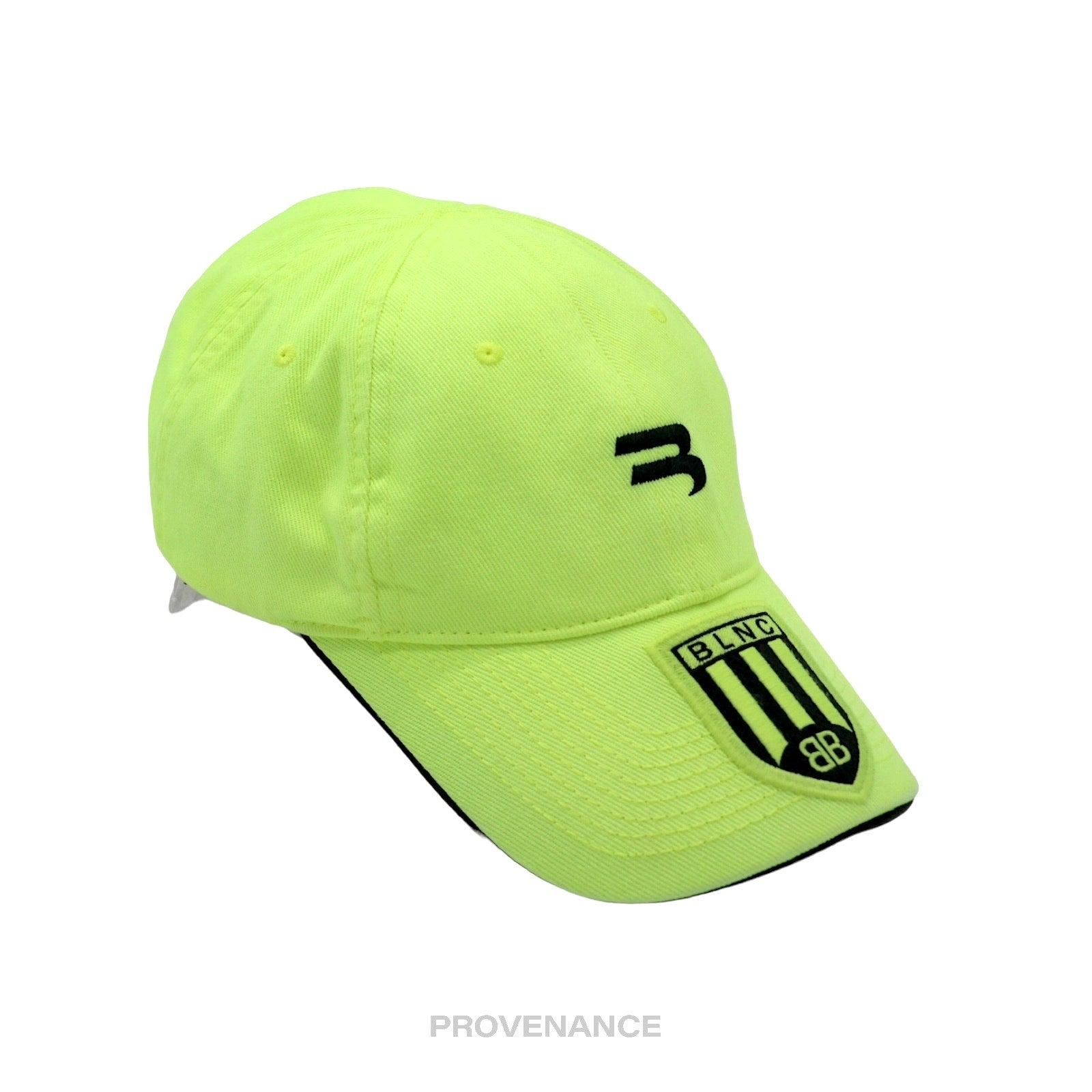 Balenciaga Soccer Crest Embroidered Logo Cap - Neon - 3