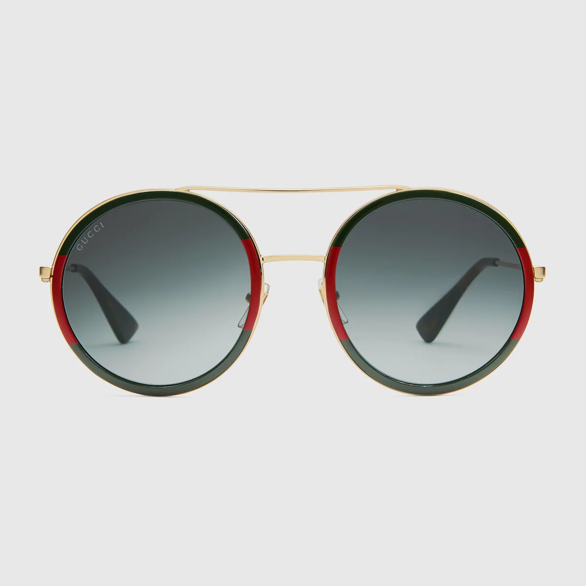 Round-frame metal sunglasses - 1