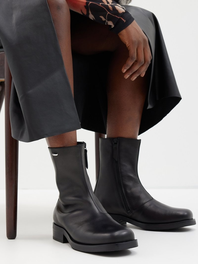 Our Legacy Camion square-toe leather boots | matchesfashion